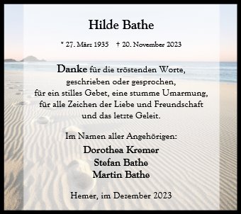 Hilde Bathe