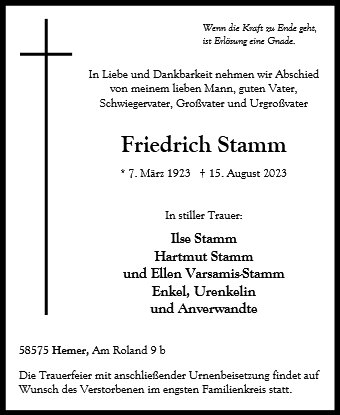 Friedrich Stamm