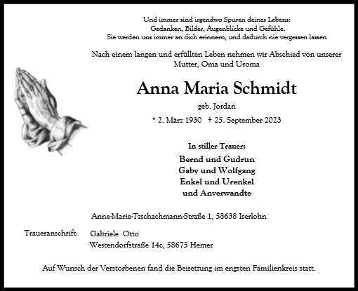 Anna Maria Schmidt