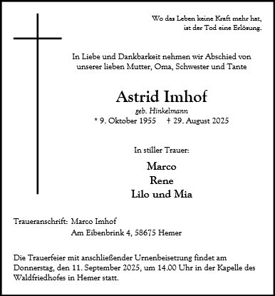 Astrid Imhof