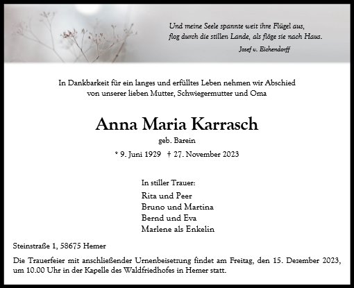 Anna Maria Karrasch
