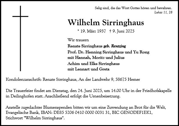 Wilhelm Sirringhaus