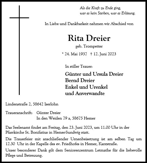 Rita Dreier
