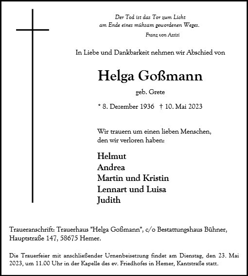 Helga Goßmann