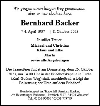 Bernhard Backer