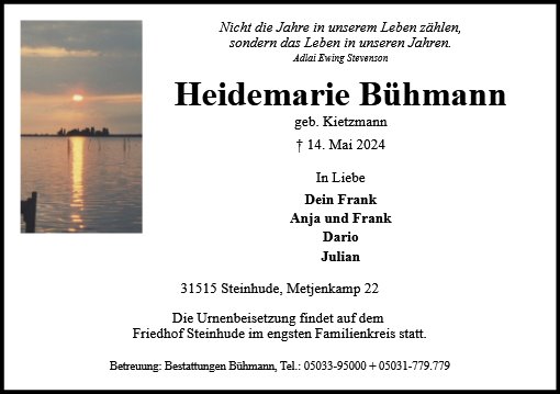 Heidemarie Bühmann