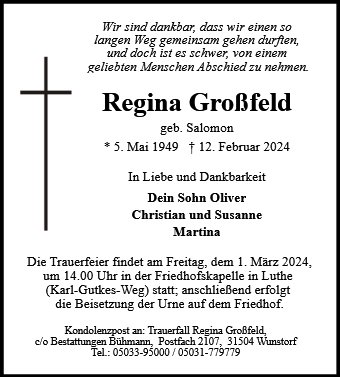Regina Großfeld