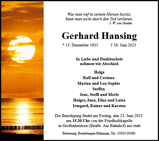 Gerhard Hansing