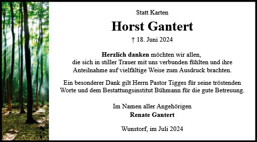 Horst Gantert