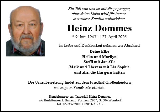 Heinz Dommes