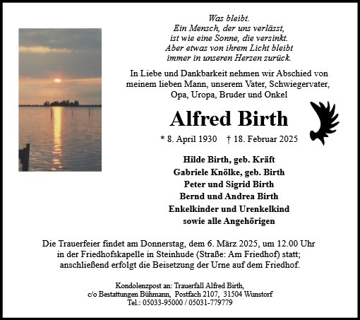 Alfred Birth