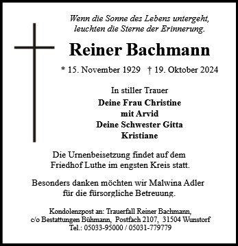 Reiner Bachmann