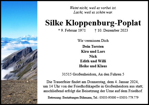 Silke Kloppenburg-Poplat