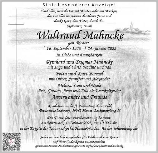 Waltraud Mahncke