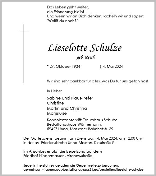 Lieselotte Schulze