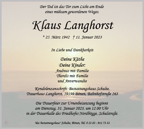 Klaus Langhorst