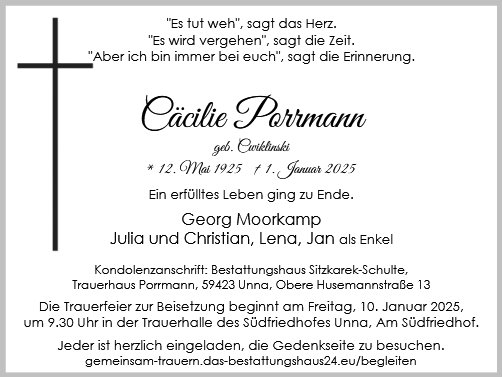 Cäcilie Porrmann