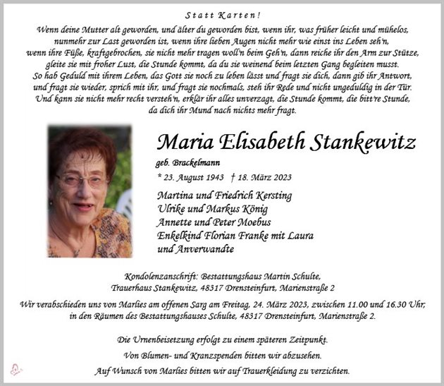 Maria Elisabeth Stankewitz