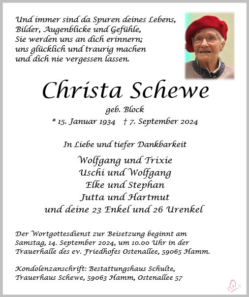 Christa Schewe