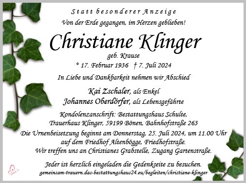 Christiane Klinger