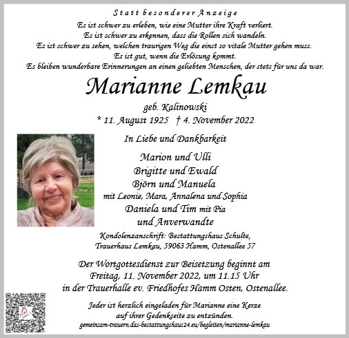 Marianne Lemkau