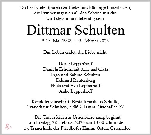 Dittmar Schulten