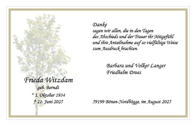Frieda Witzdam