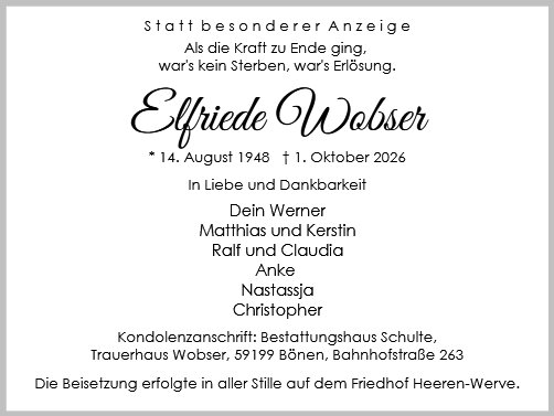 Elfriede Wobser