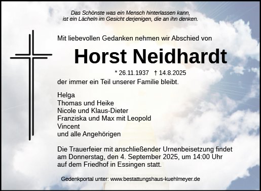 Horst Neidhardt Neidhart