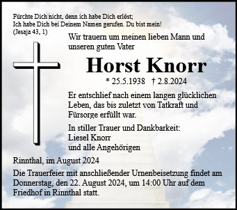 Horst Knorr