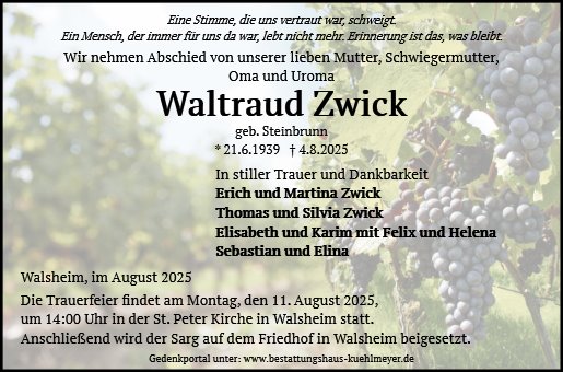Waltraud Zwick