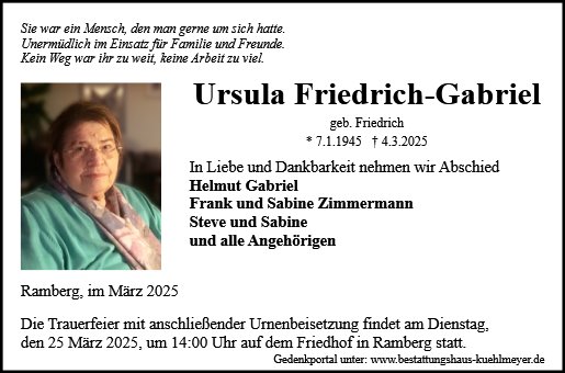 Ursula Friedrich-Gabriel