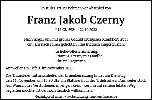 Franz Jakob Czerny