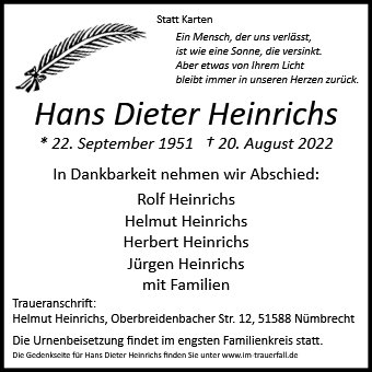 Hans Dieter Heinrichs