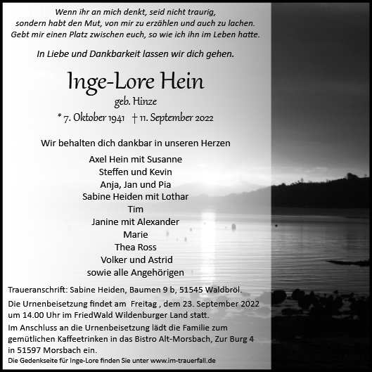 Inge-Lore Hein