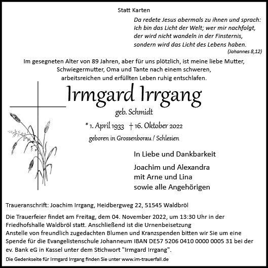 Irmgard Irrgang