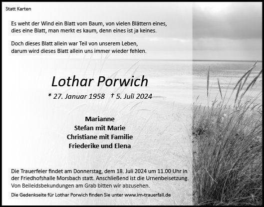 Lothar Porwich