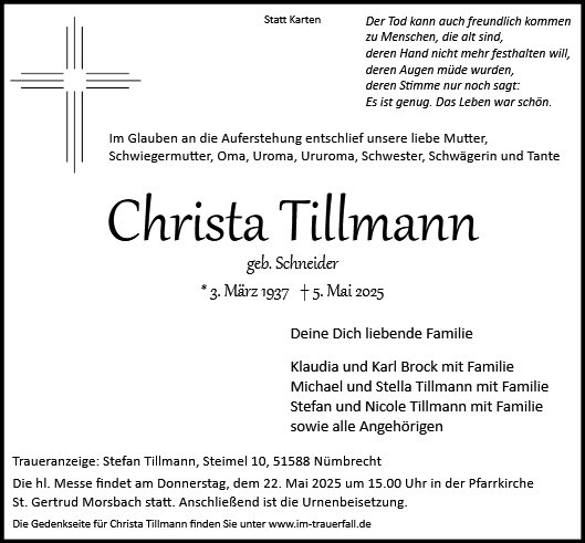 Christa Tillmann