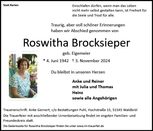 Roswitha Brocksieper