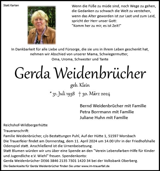 Gerda Weidenbrücher