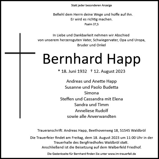 Bernhard Happ