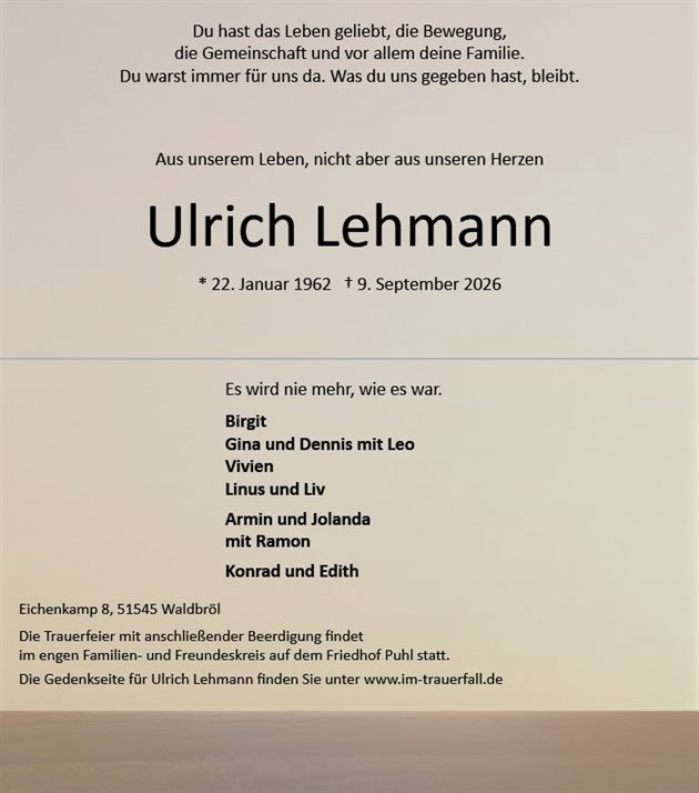Ulrich Lehmann