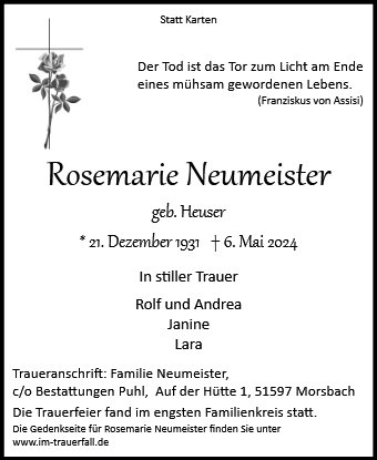 Rosemarie Neumeister