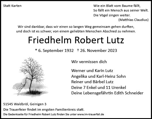 Friedhelm Robert Lutz
