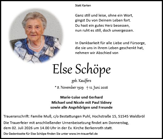 Alma Else Schöpe