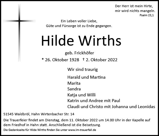 Hilde Wirths 