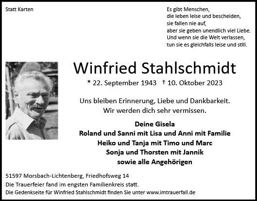 Winfried Stahlschmidt