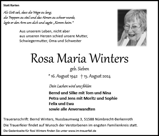 Rosa Maria Winters