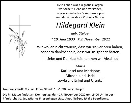 Hildegard Klein