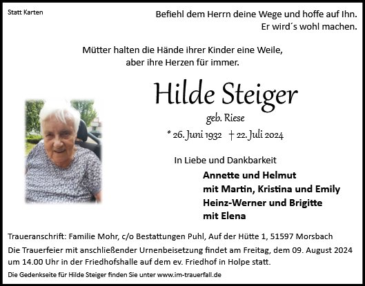 Hilde Steiger